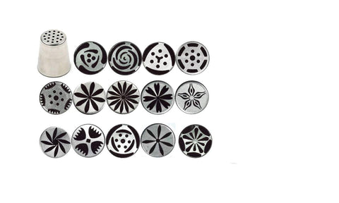 Ateco One Step Flower Russian Tube set with tip 241 for elegant petals