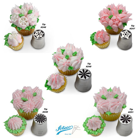 Ateco flower tips in action crafting delicate petals