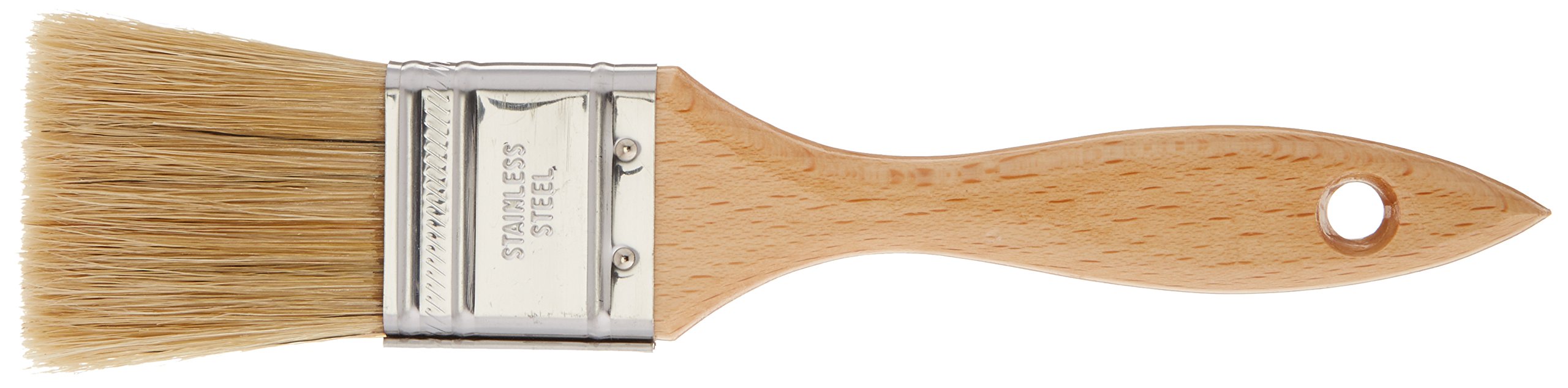 Ateco pastry brush showcasing natural white boar bristles for better absorption