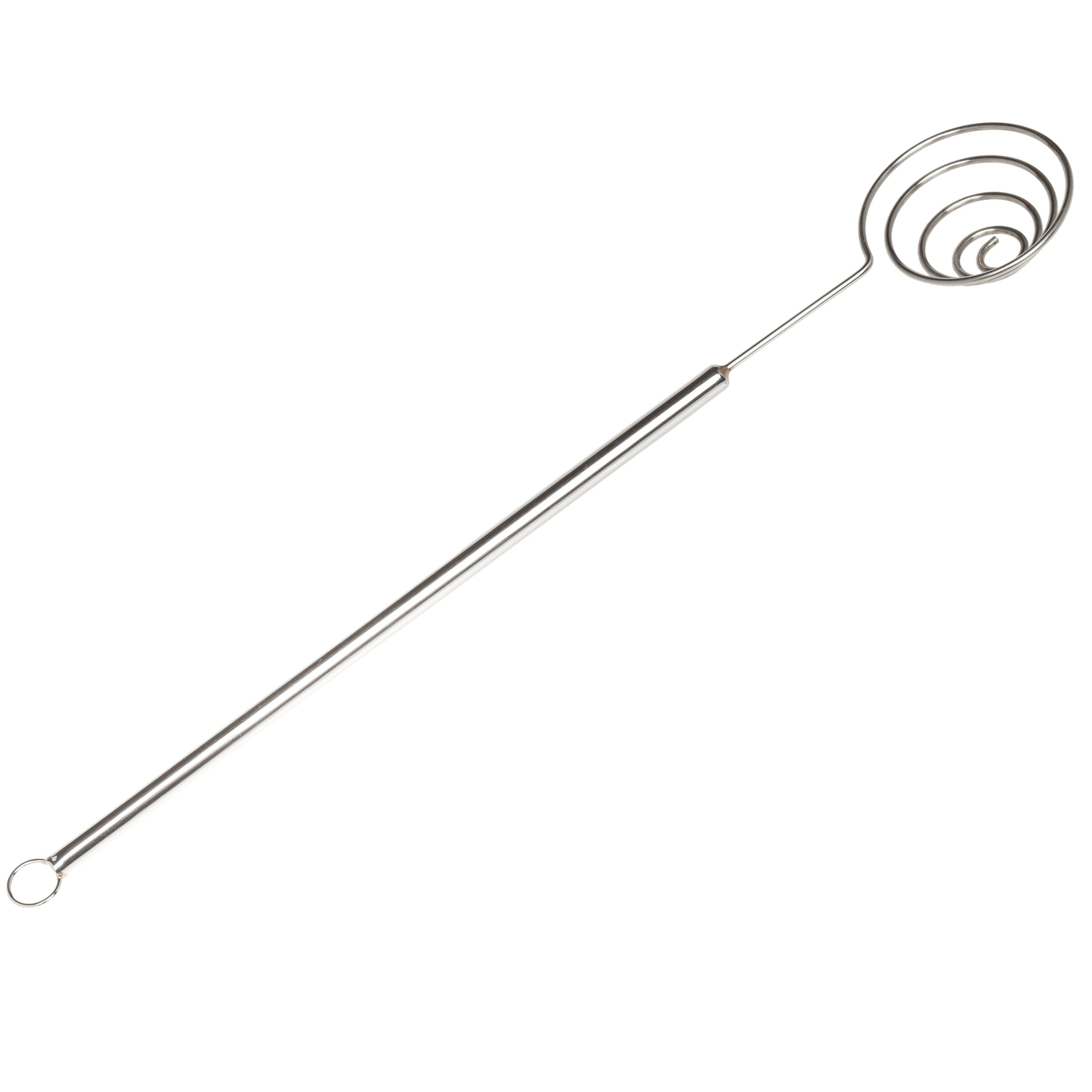 Ateco Spiral Dipping Tool large in use for precise dipping in a professional kitchen