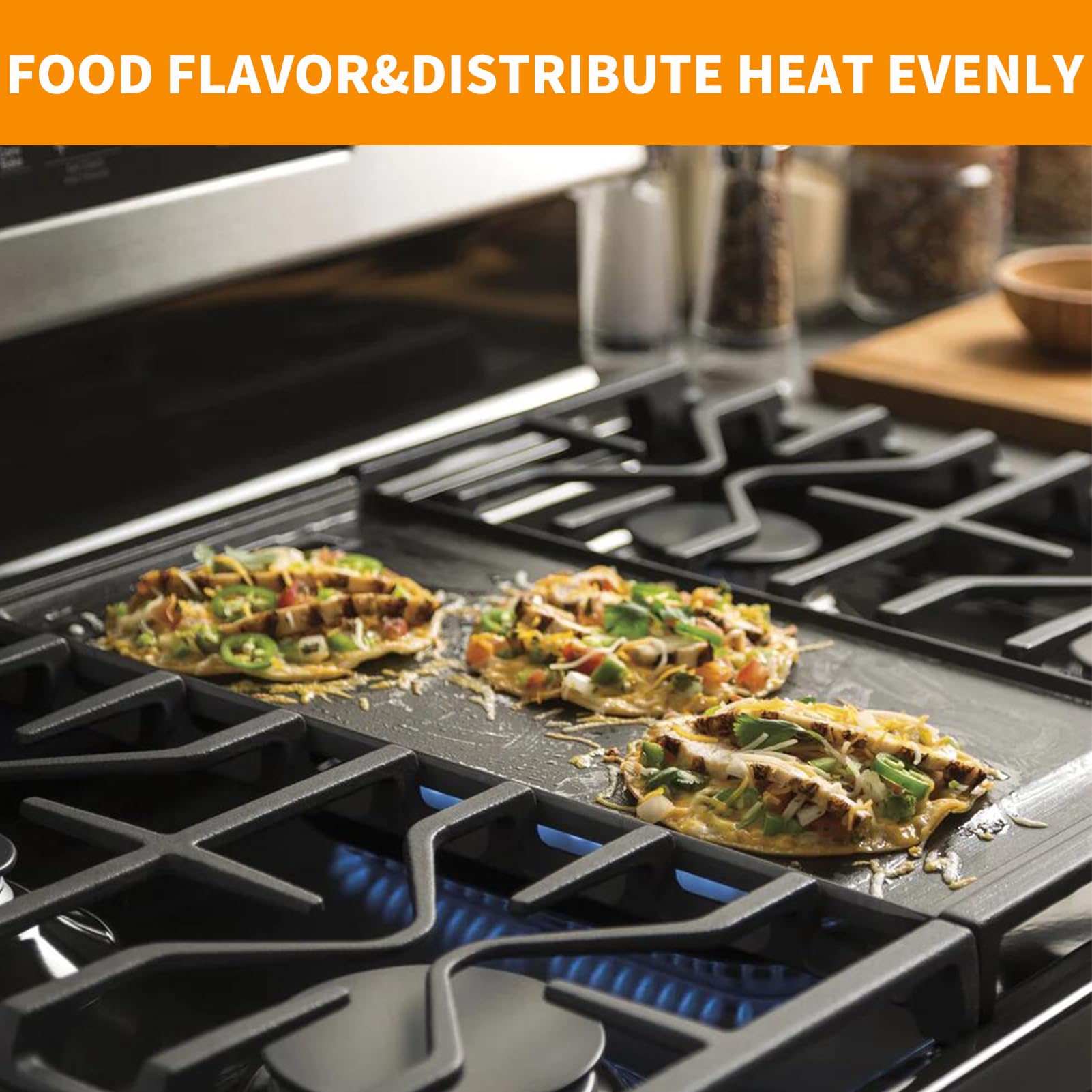 Atgestore enamel cast-iron plate excels in heat retention for steady cooking.