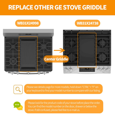 Atgestore wb31x24998 flat-top griddle offers a wide cooking surface.
