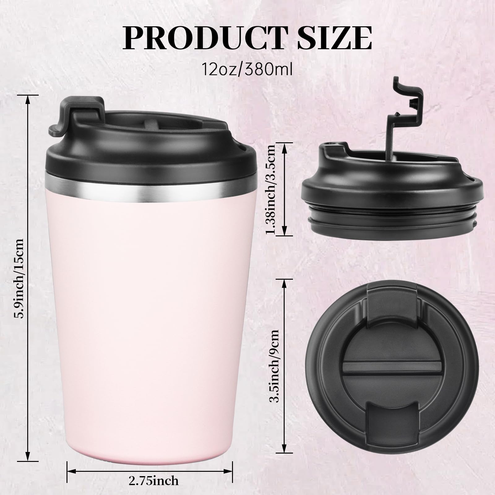 ATIKZHE spill-proof lid mug prevents leaks for commuting and office use.