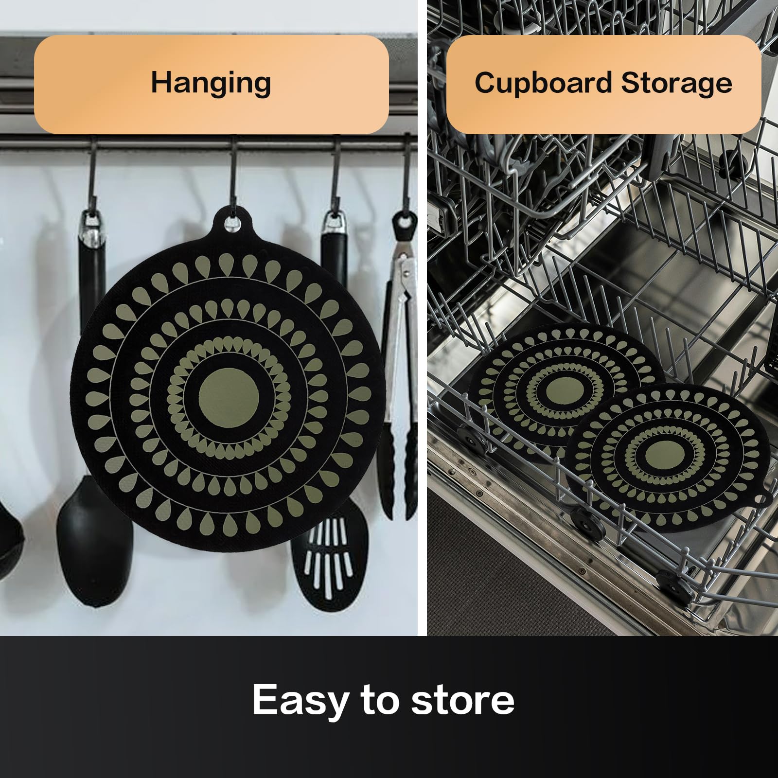 Atlmainx foldable induction mat stores flat or hangs neatly