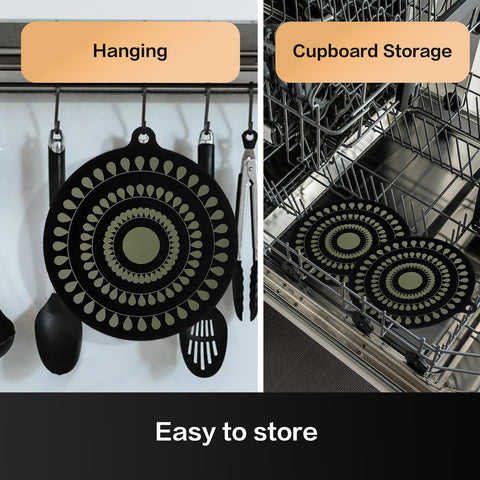 Atlmainx foldable induction mat stores flat or hangs neatly