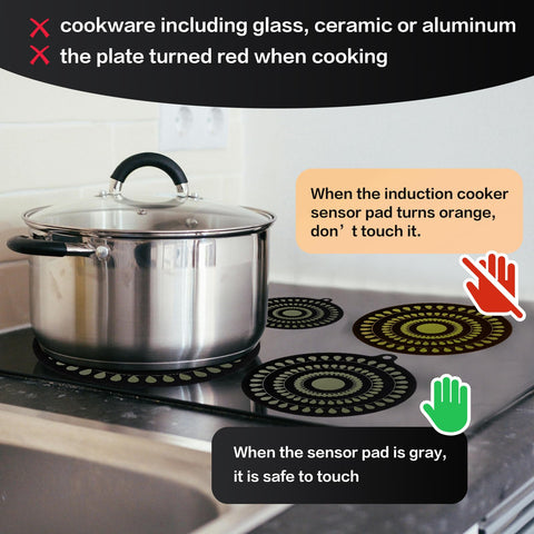 Atlmainx induction mat provides a secure non-slip grip for pots