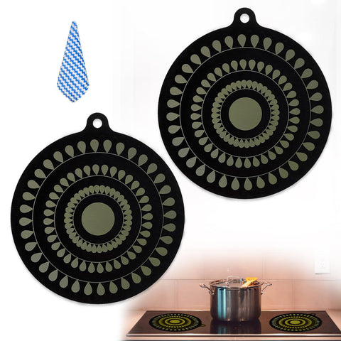 Atlmainx thermochromic induction mat shows heat color change for safer cooking