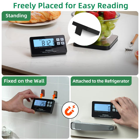 Atogou Food Scale stainless-steel platform highlights hygienic weighing surface