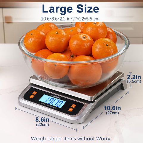 Atogou LC200 scale showing tare and PCS counting for prep ease