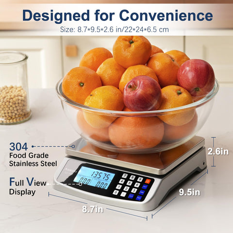 Atogou LC300 tare and counting functions streamline portioning and parts.