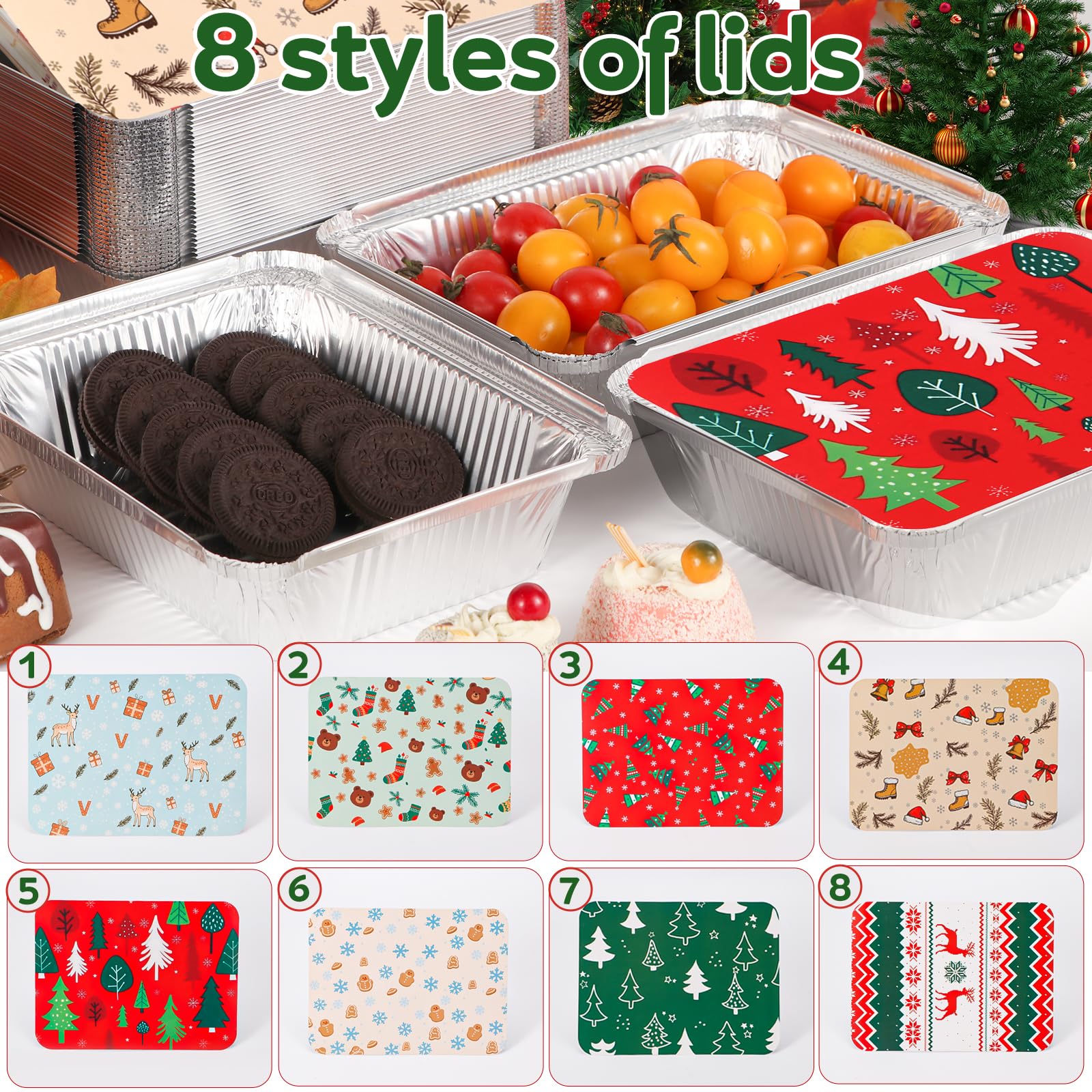 Atonofun Christmas Tree design tin adds color to holiday gatherings.