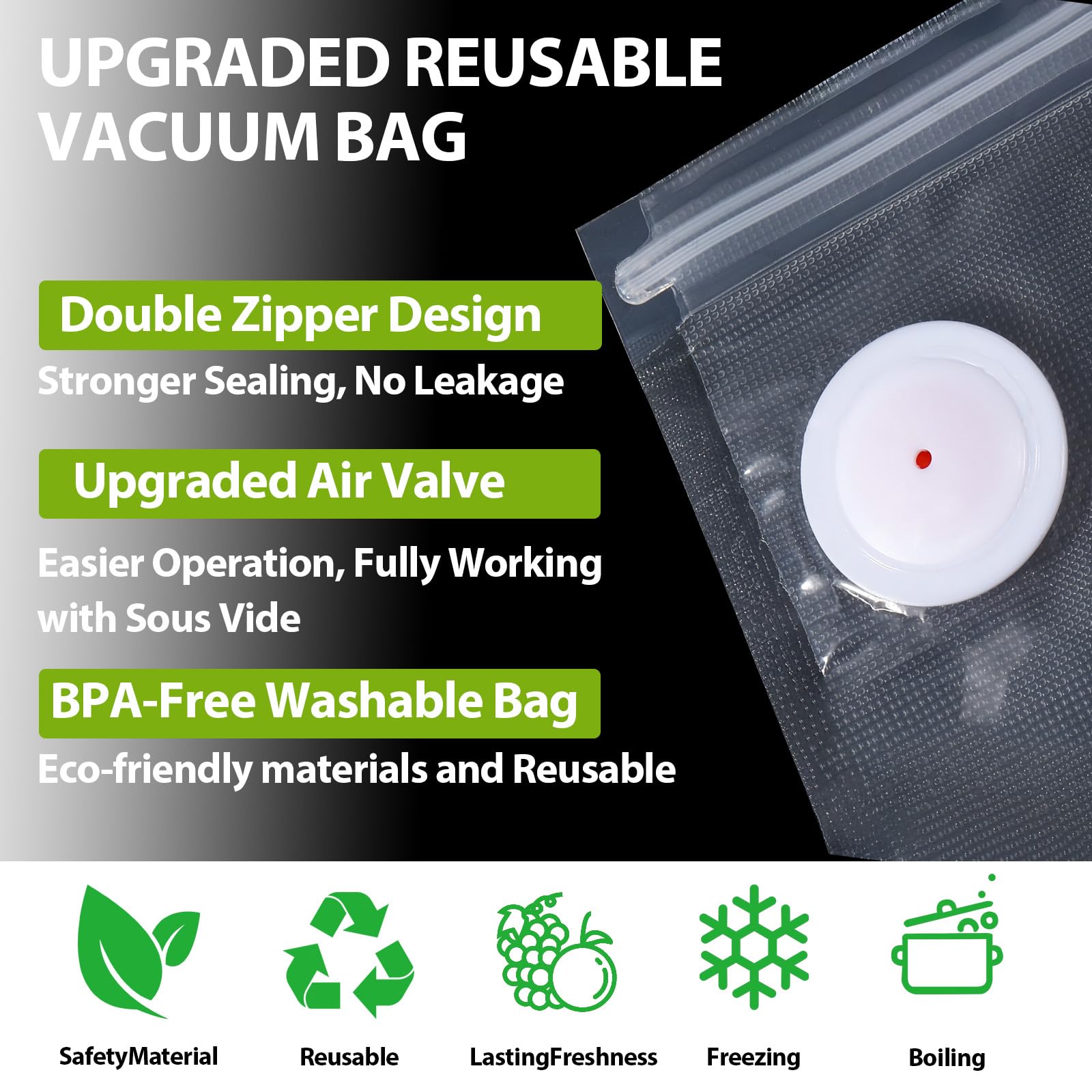 Atosun 10.2x11 inch bags fit standard meal prep portions