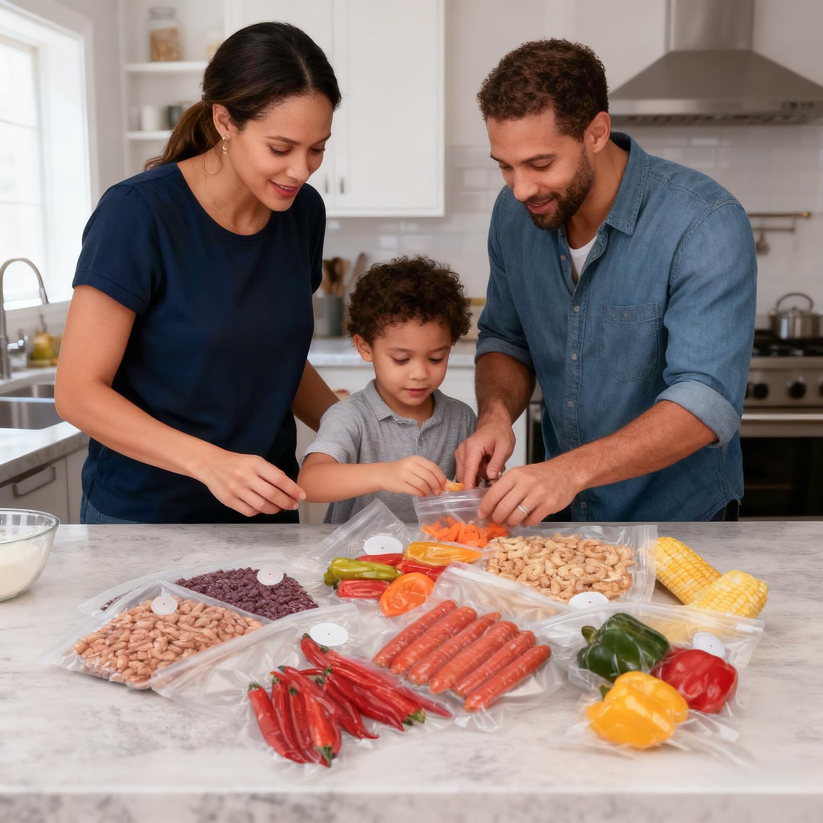 Atosun BPA-free food-grade bags for reusable storage