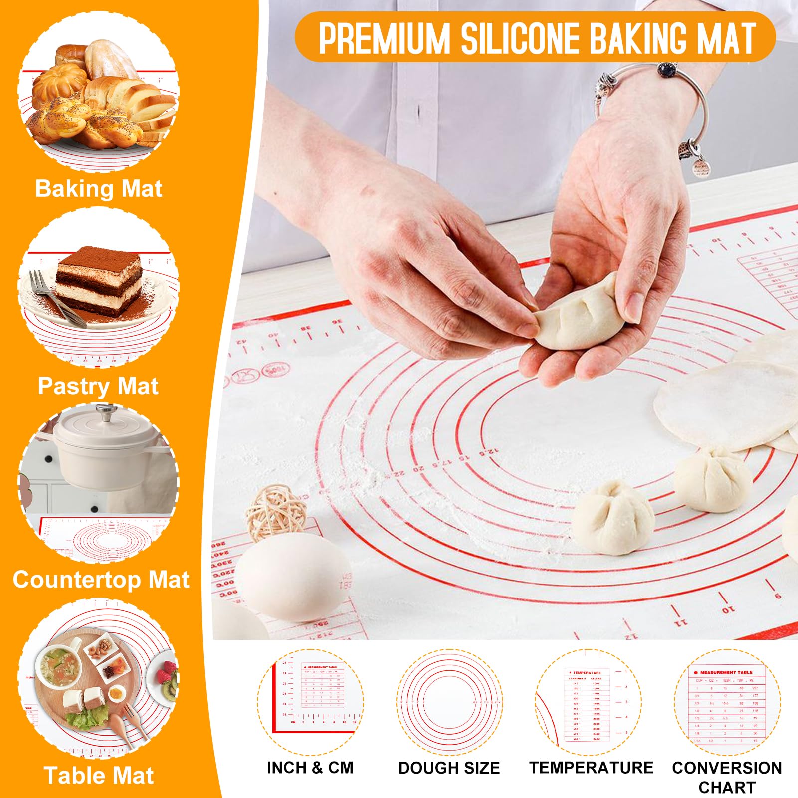 ATPWONZ gnocchi board imprints ridges for dumplings.