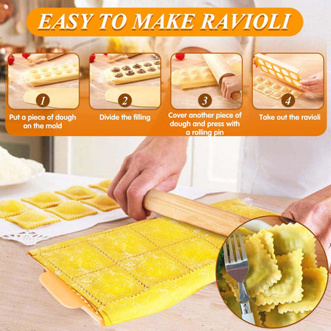 ATPWONZ round pasta stamp creates decorative ridges on dough.