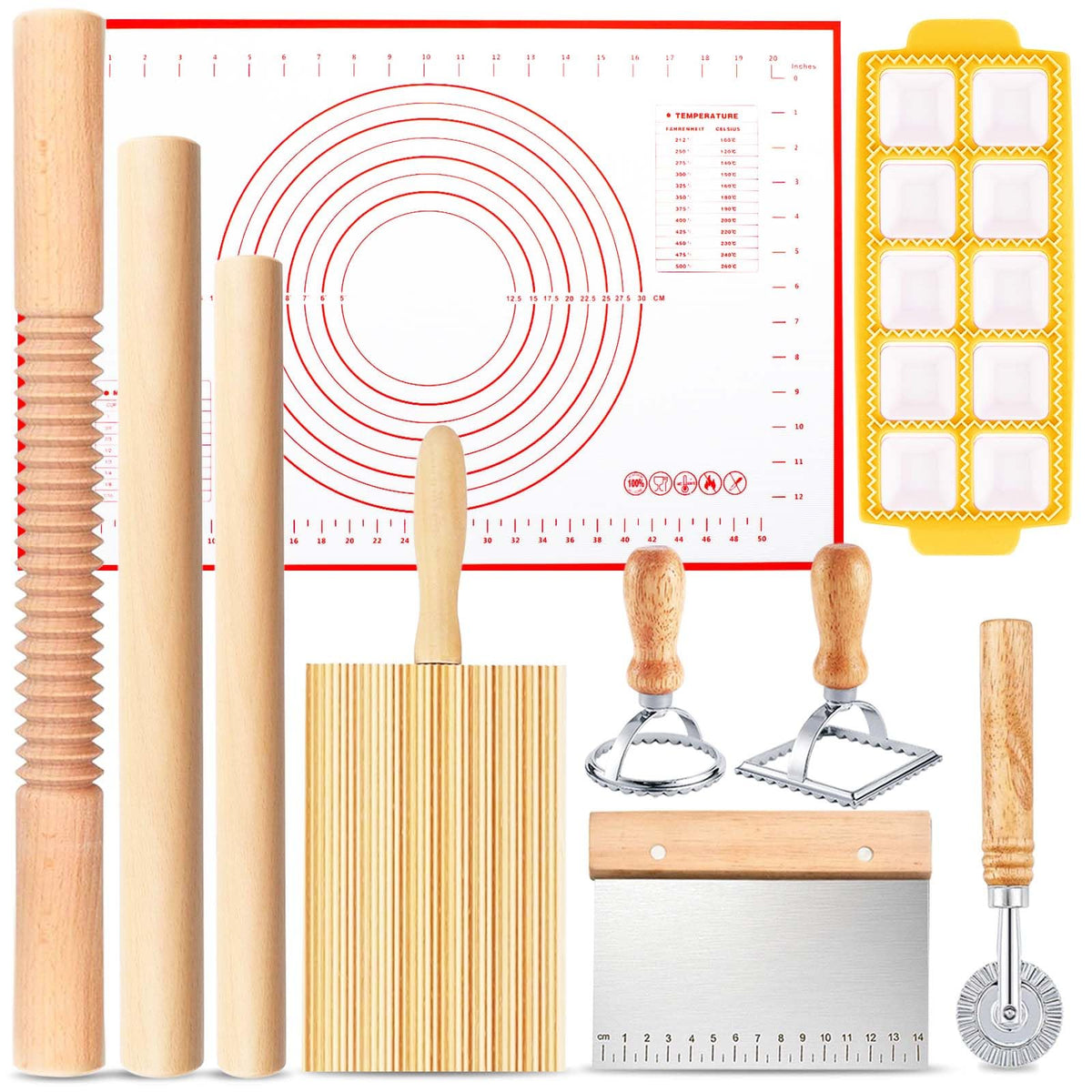 ATPWONZ threaded rolling pin glides smoothly for even dough thickness.