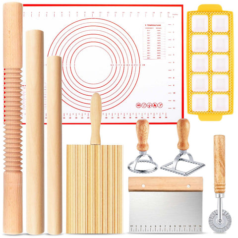 ATPWONZ threaded rolling pin glides smoothly for even dough thickness.