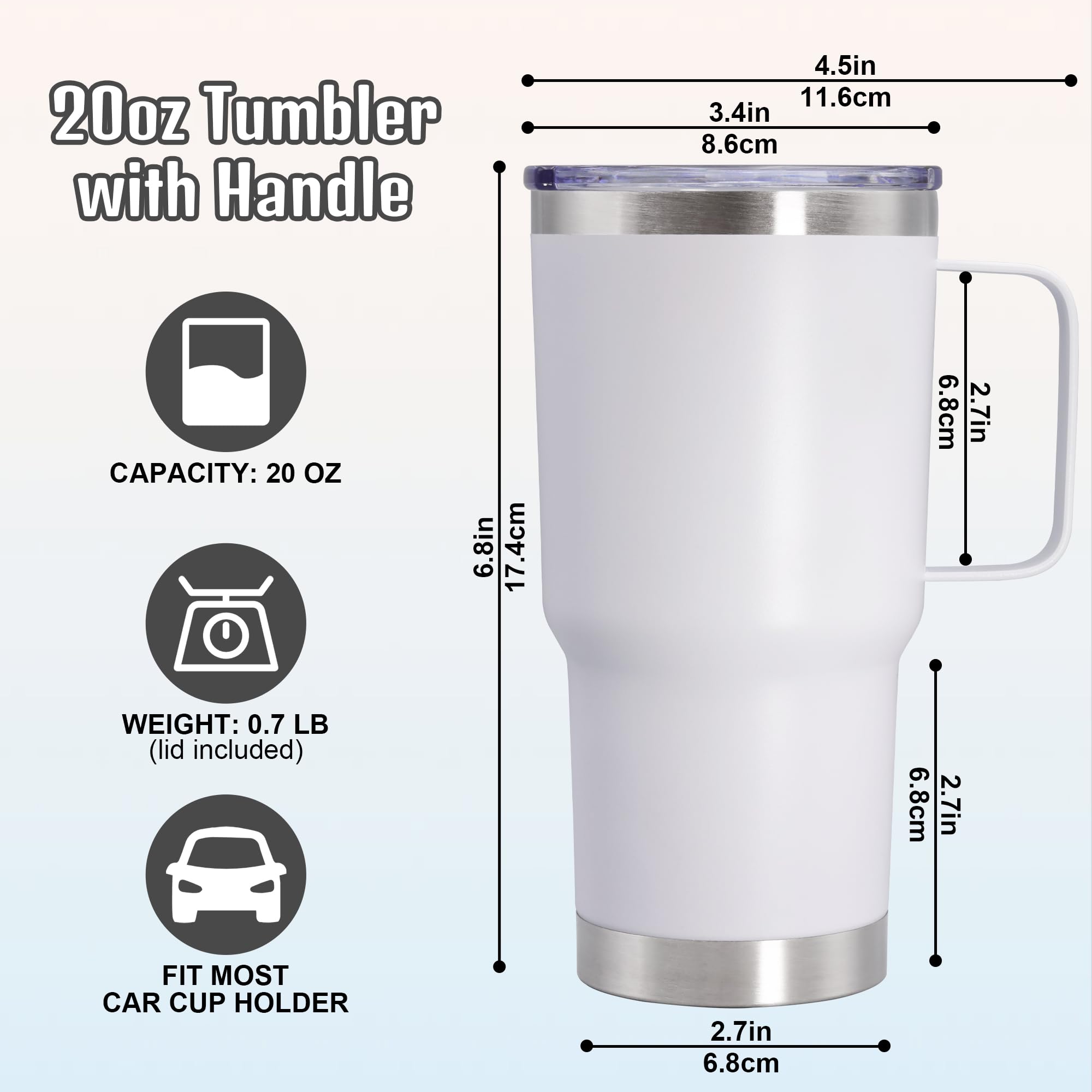 ATQTQ wide-mouth design allows easy cleaning and filling