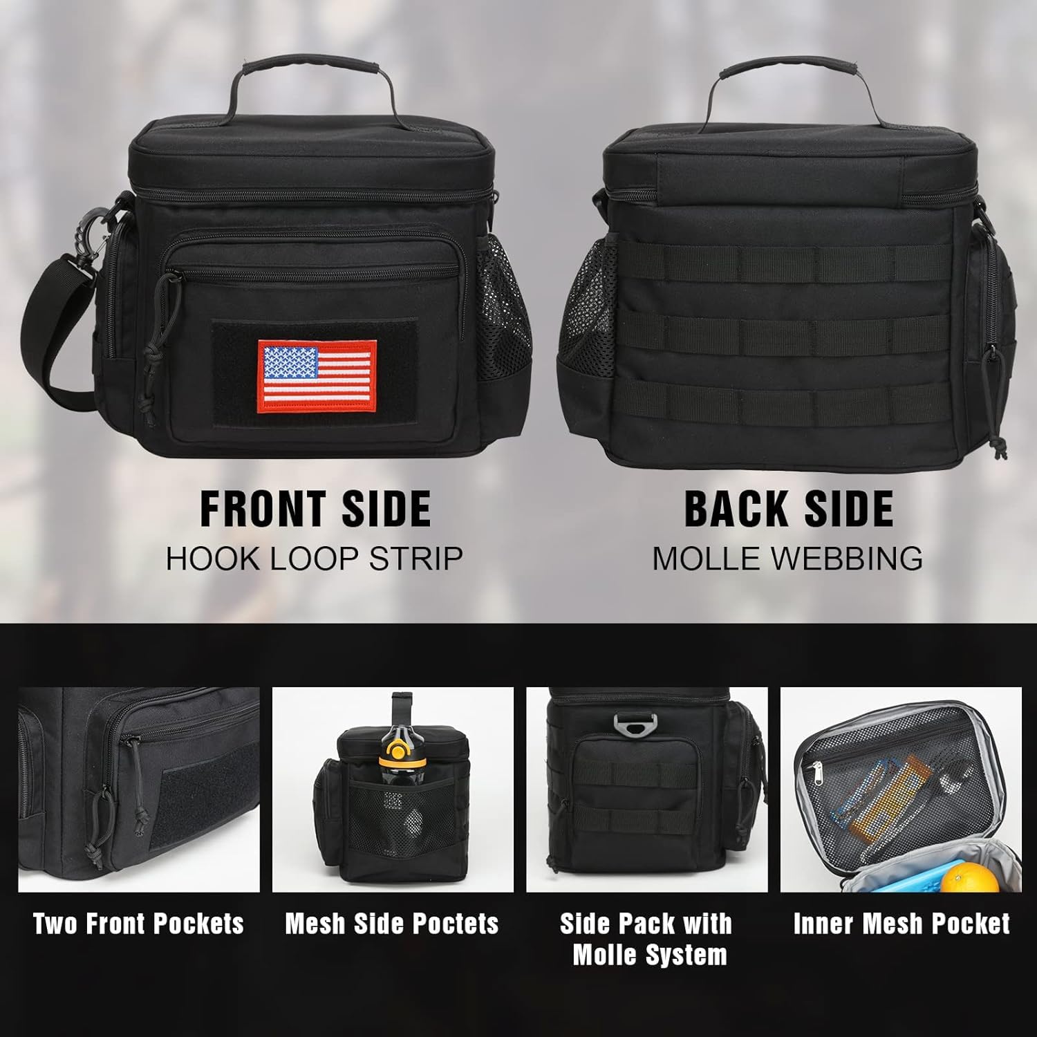 ATRIPACK lunch box shoulder-strap-detachable offers comfortable, versatile carrying.