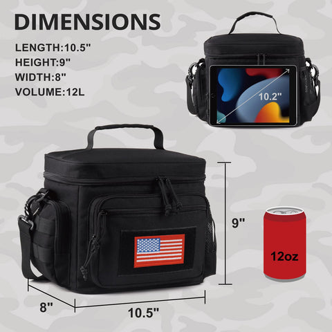ATRIPACK lunch box waterproof-oxford-fabric-exterior resists daily wear and tear.
