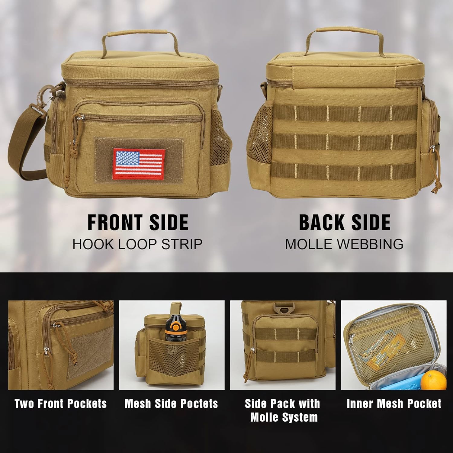 ATRIPACK brown waterproof lining keeps spills easy to clean