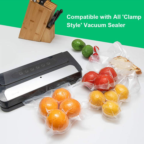 ATSAMFR 11x20 vacuum bags roll ideal for bulk storage and longer shelf life.