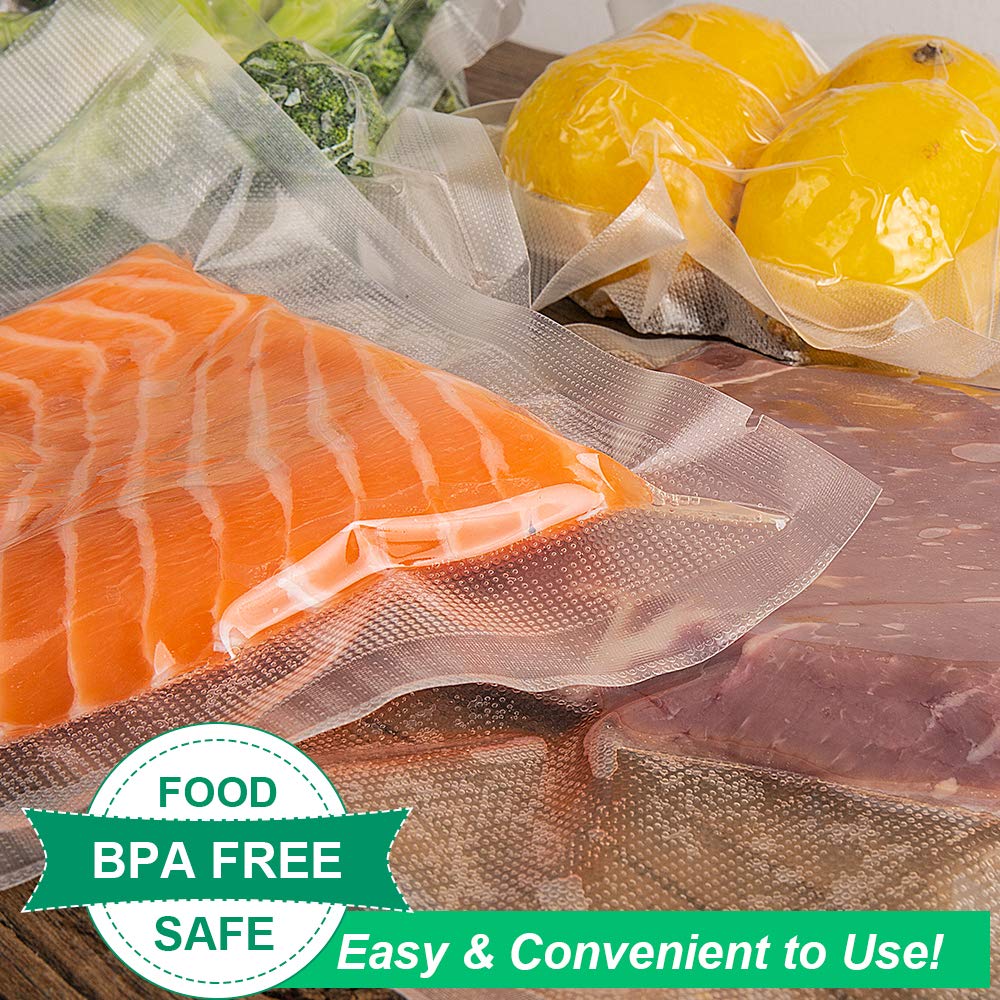 Clear bags enable quick food identification and organized fridge storage.