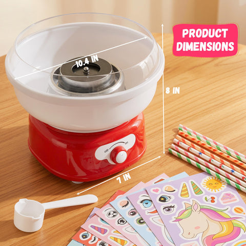 ATSENT cotton candy machine operating setup demonstrates quick preheat and one-touch control.