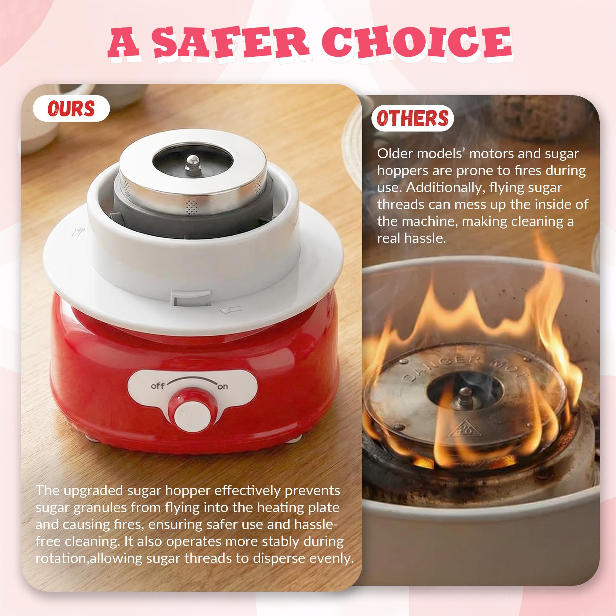 ATSENT cotton candy machine packaging bundle image showcases complete home kit.