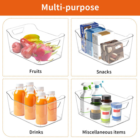 Attelite clear bin bathroom makeup keeps vanity items visible and protected.