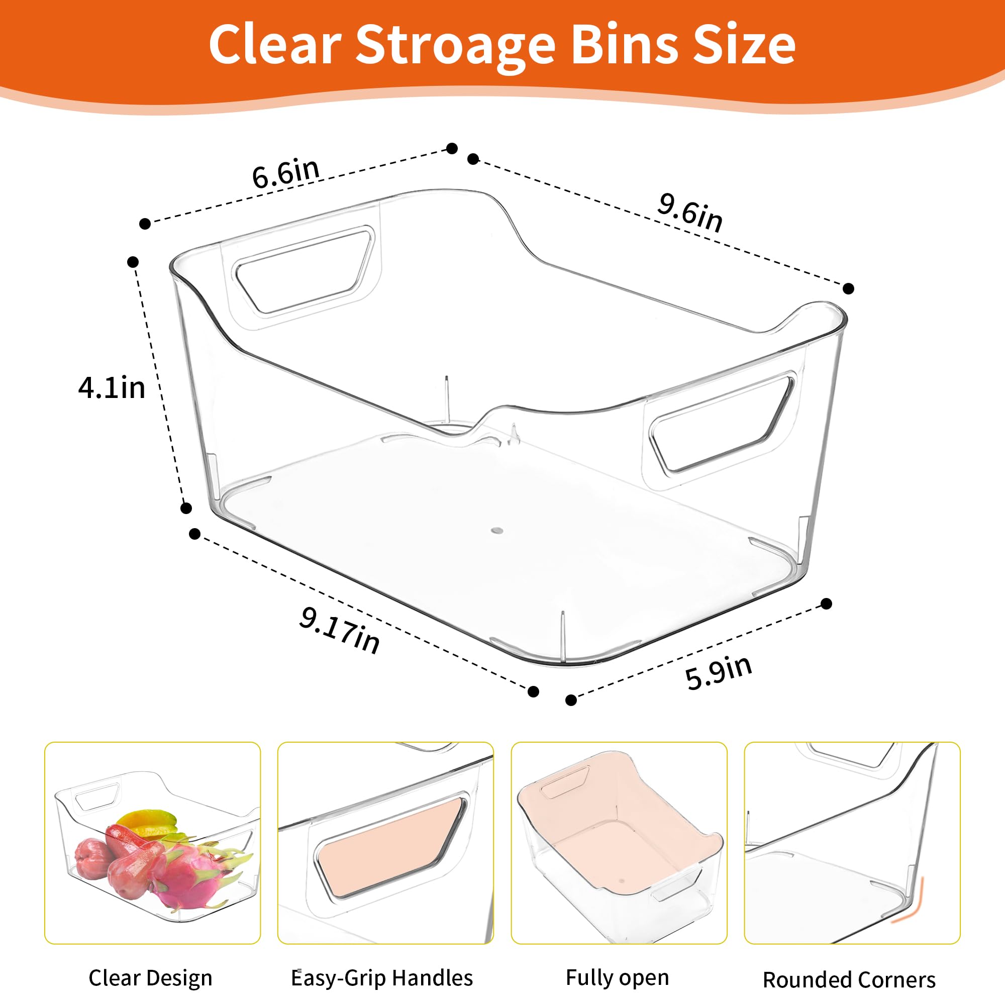 Attelite clear bin drawer organizer simplifies sorting and quick finding supplies.