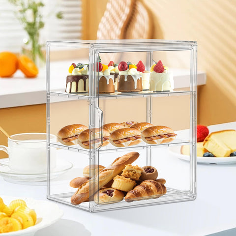 Attelite pastry display case easy-assembly design lets you set up without tools