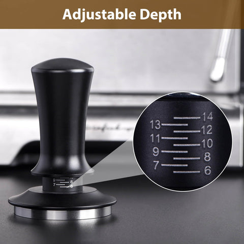 Leveling guide helps achieve evenly distributed tamp pressure.