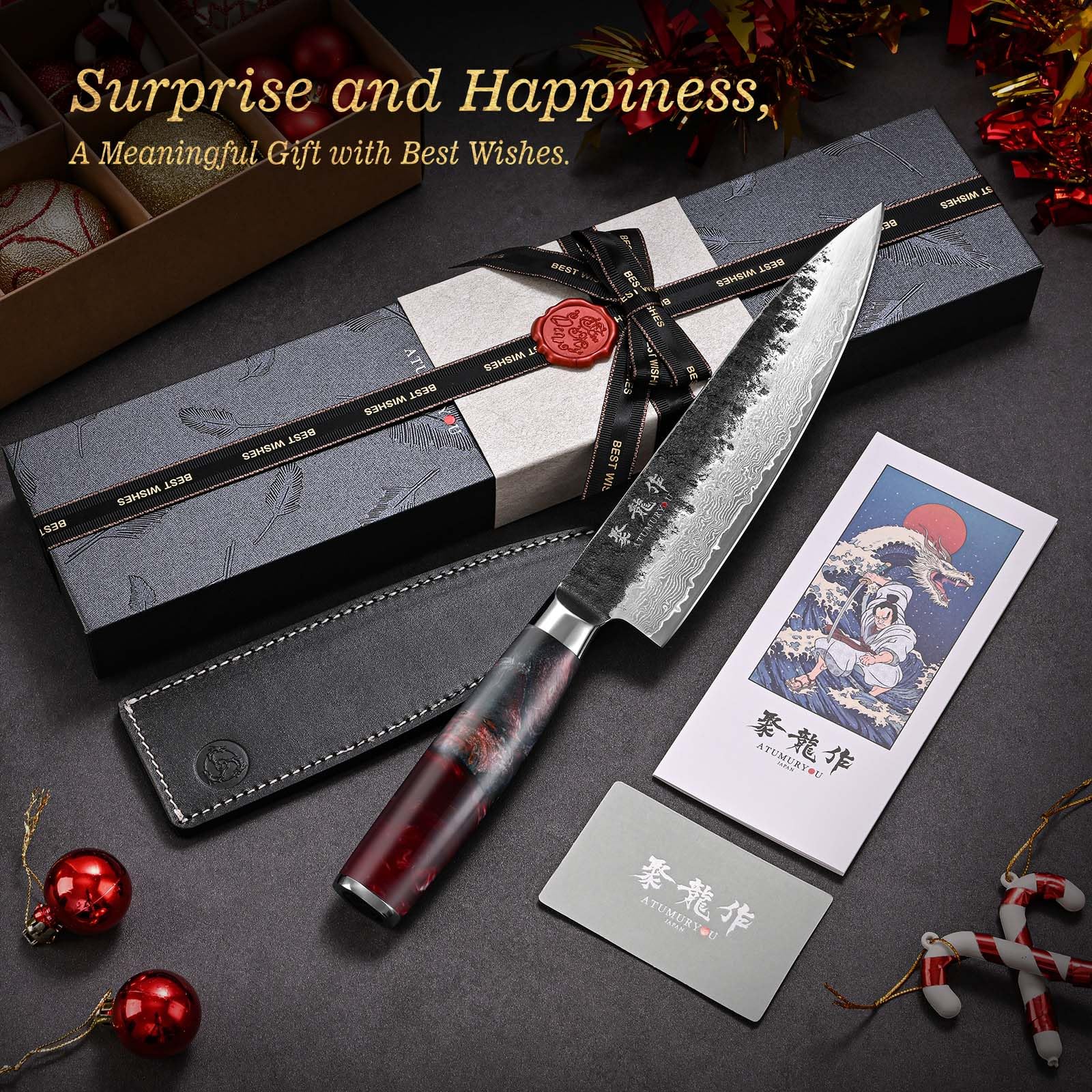 Atumuryou JPCK black ergonomic handle designed for comfort.