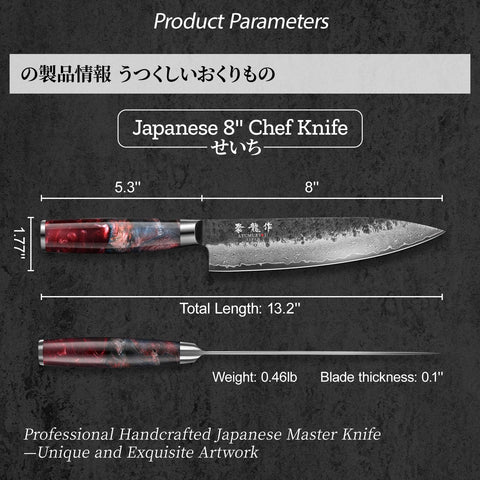 Leather sheath safeguards the knife during storage and transport.