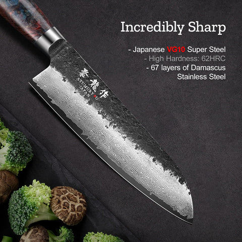 Atumuryou JPCK VG10 core Damascus blade for lasting sharpness