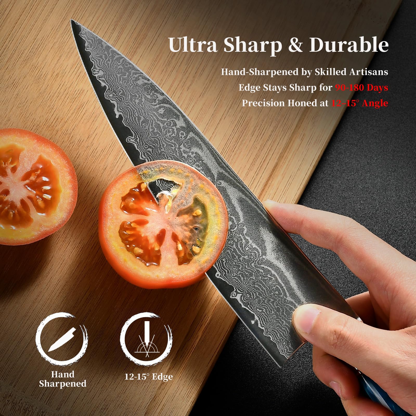 Atumuryou JPCK meat-cutting in action showing sharp performance and precision.