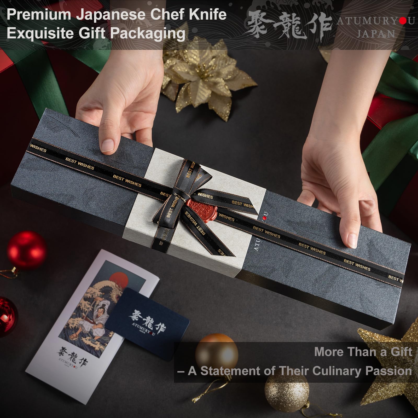 Atumuryou JPCK Santoku knife professional-grade performance for home cooks.