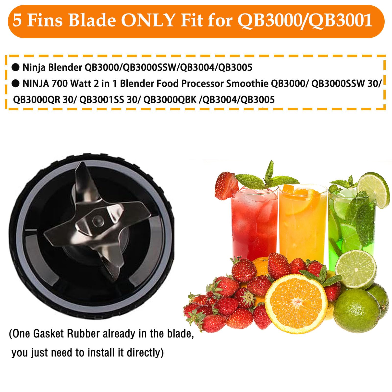 Atuwebo blade gasket set ensures secure seal during blending sessions