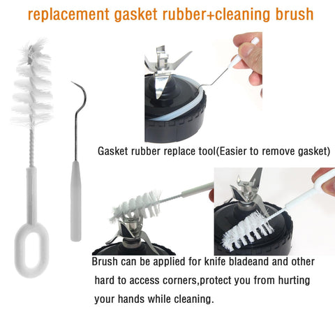 Atuwebo cleaning brush keeps blades safe while cleaning hard-to-reach areas