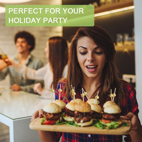 ATZNZIK disposable appetizer picks simplify cleanup after events.