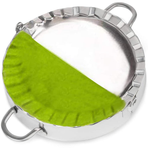 AUAM stainless steel empanada press seals edges for a crisp, leak-free crust.