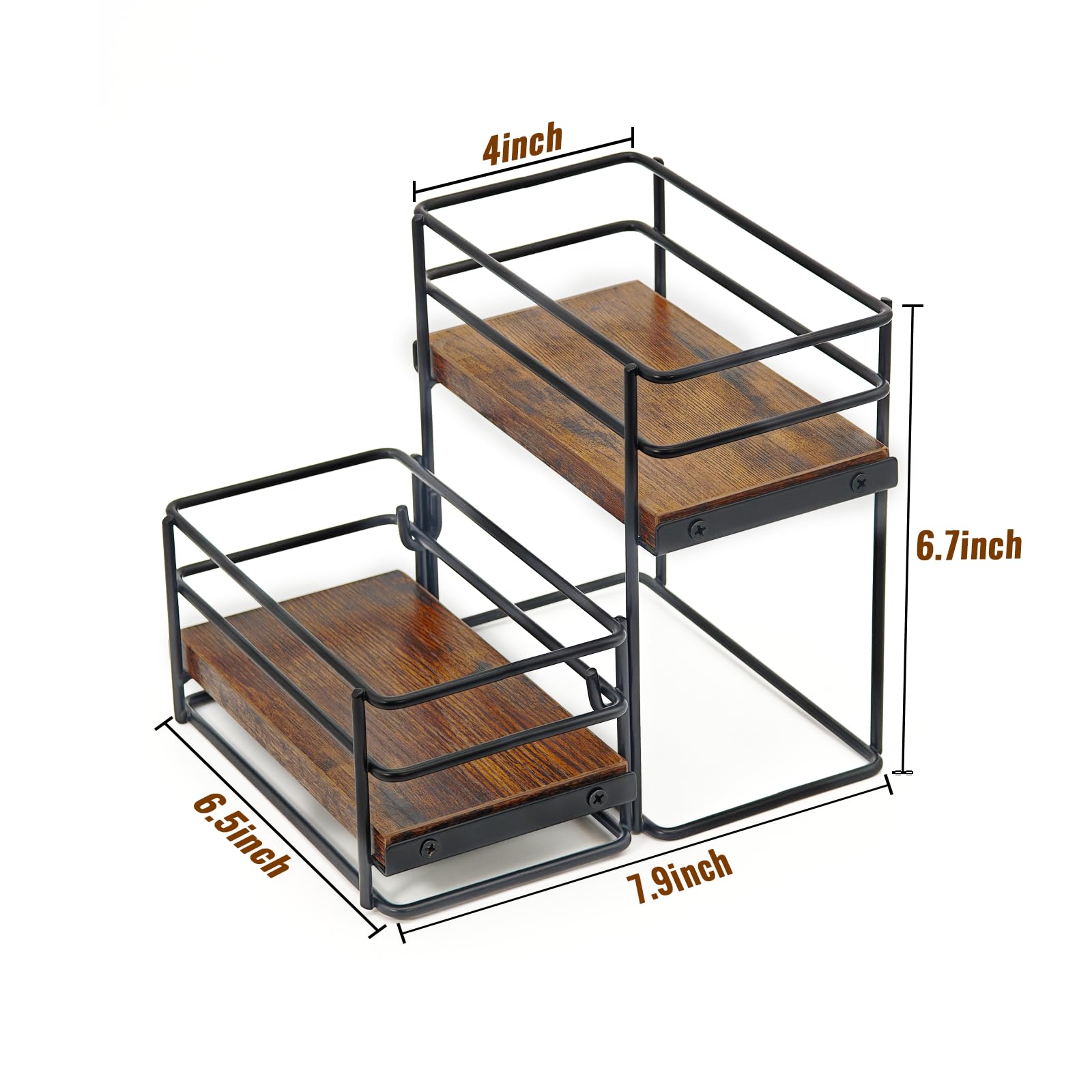 AUATRONNE detachable syrup rack system for flexible placement anywhere.