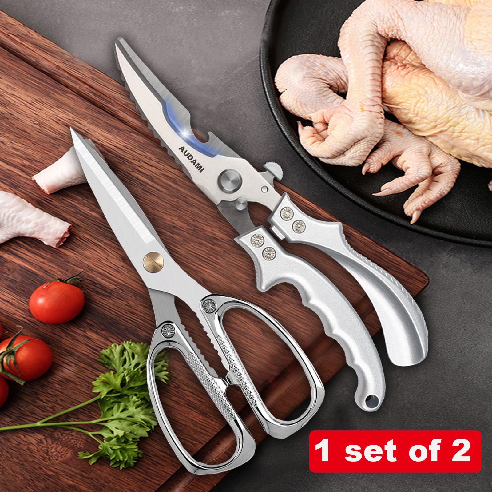 AUDAMI multipurpose scissors for meat, herbs and bags