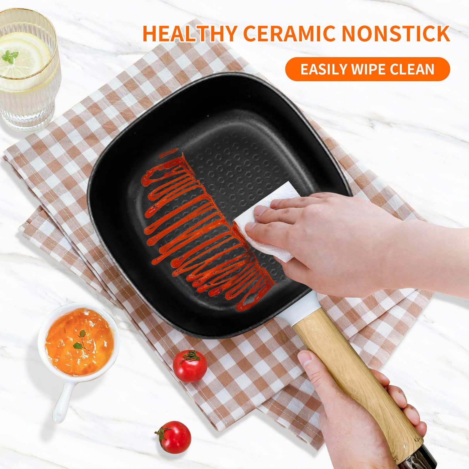 Audecook 360-degree heating base delivers even cooking across dishes.