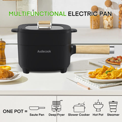 Audecook 2L non-stick coating ensures easy release and quick cleanup