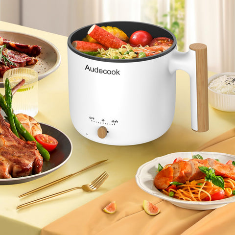 Audecook hot pot temperature control supports two power levels.