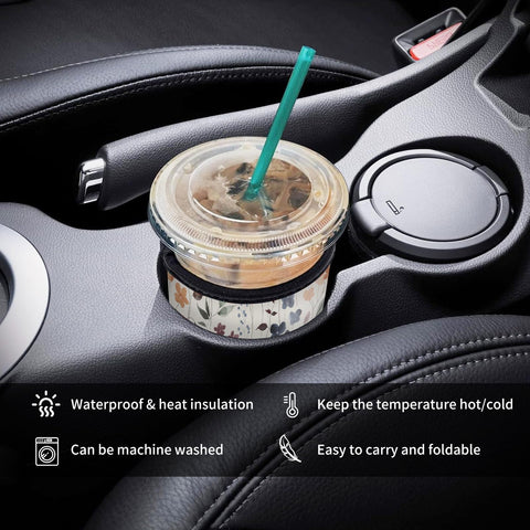 AUEKLLW sleeve fits 22oz cups, prevents condensation, ideal for cold beverages