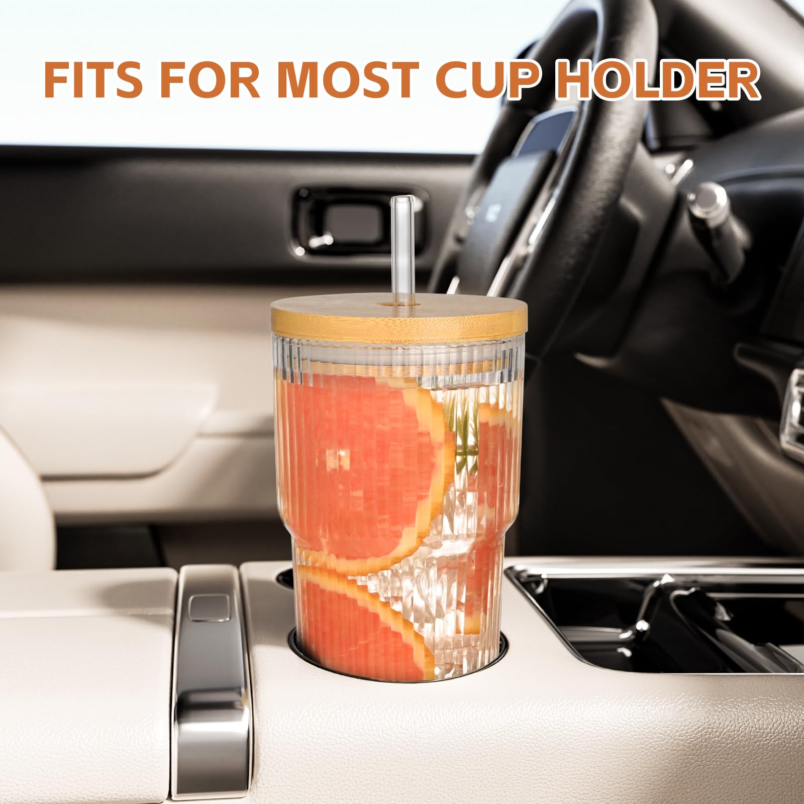AUFXKOO reusable glass straw set enhances sustainable sipping routines.