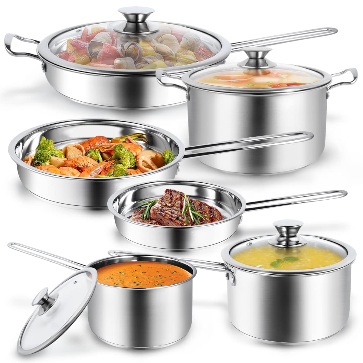 Aufranc 10-piece set overview for versatile home cooking